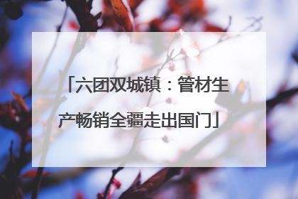 六团双城镇：管材生产畅销全疆走出国门